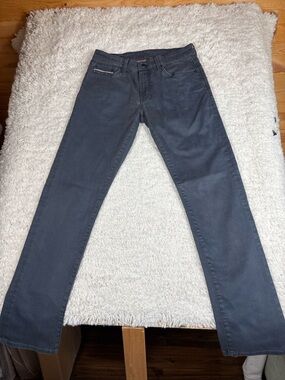 Mavi White Edge Jake Jeans Men’s 32x34 Blue Gray Slim Straight